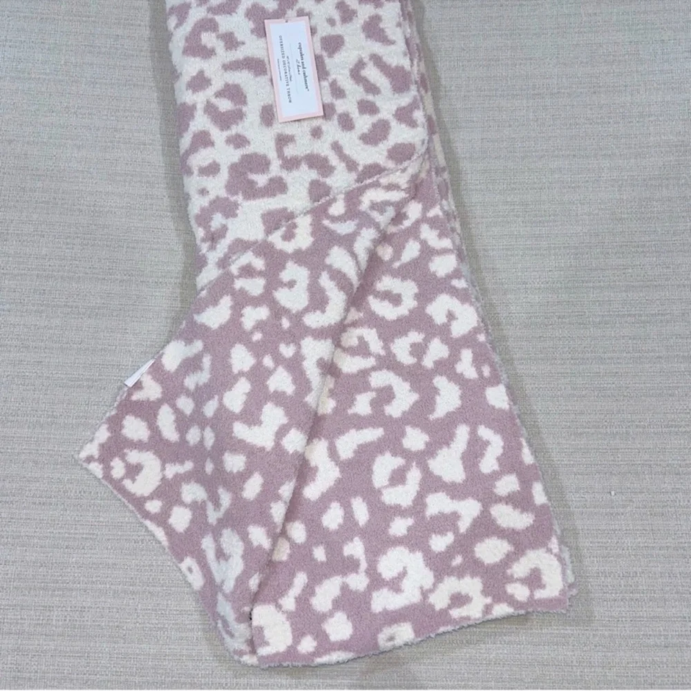 Pink Leopard Blanket Throw